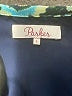 Parker 100% Polyester Paisley Teal Casual Dress Size S - photo 7