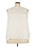 Tart 100% Polyester Ivory Sleeveless Blouse Size 3X - photo 1