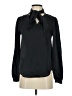 Ann Taylor 100% Polyester Black Long Sleeve Blouse Size XS - photo 1