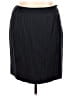 Talbots 100% Polyester Stripes Black Casual Skirt Size 18 - photo 1