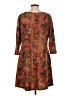 Sacred Threads Paisley Brown Casual Dress Size Sm - Med - photo 2