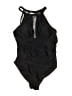 Unbranded Solid Black One Piece Swimsuit Size XS (estimated) - photo 1