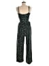 Kaileigh Polka Dots Black Green Jumpsuit Size M - photo 2