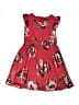 THREE PINK HEARTS 100% Polyester Floral Red Dress Size 6X - photo 1