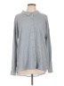 Hem & Thread 100% Rayon Gray Long Sleeve Button-Down Shirt Size L - photo 1