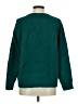 Natura 100% Polyester Solid Green Pullover Sweater Size M - photo 2