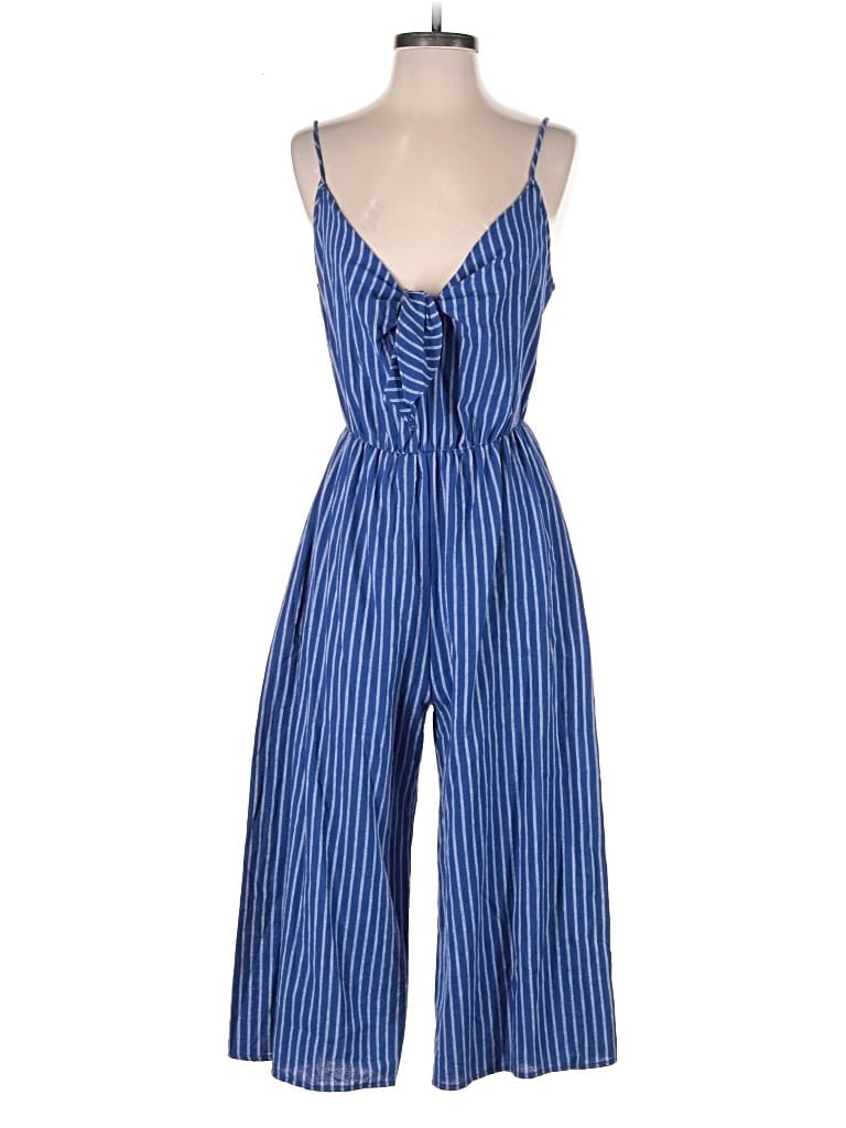 Pre-owned Everly Jumpsuit In Blue