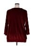 Trissi 100% Polyester Burgundy Red 3/4 Sleeve Blouse Size XXL - photo 2