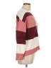 Shein Curve 100% Acrylic Color Block Burgundy Pullover Sweater Size 12 (0XL) - photo 4