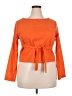 Unbranded Orange Long Sleeve Blouse Size XXL - photo 1