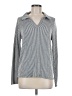 Lularoe Houndstooth Silver Long Sleeve Blouse Size M - photo 1