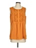 Coldwater Creek Orange Sleeveless Blouse Size S - photo 1