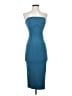 Zara Solid Blue Cocktail Dress Size S - photo 1