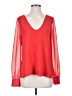 Rory Beca 100% Polyester Red Long Sleeve Blouse Size S - photo 1