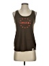 FEED Brown Green Sleeveless T-Shirt Size XS - photo 1