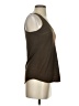 FEED Brown Green Sleeveless T-Shirt Size XS - photo 4