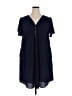 City Chic Solid Blue Casual Dress Size 18 Plus (M) - photo 1