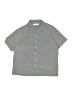 Zara Solid Gray Short Sleeve Button-Down Shirt Size 11 - 12 - photo 1