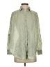 Express Solid Green 3/4 Sleeve Button-Down Shirt Size XS - photo 1