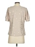 Como Blu Tan Short Sleeve Blouse Size S - photo 2