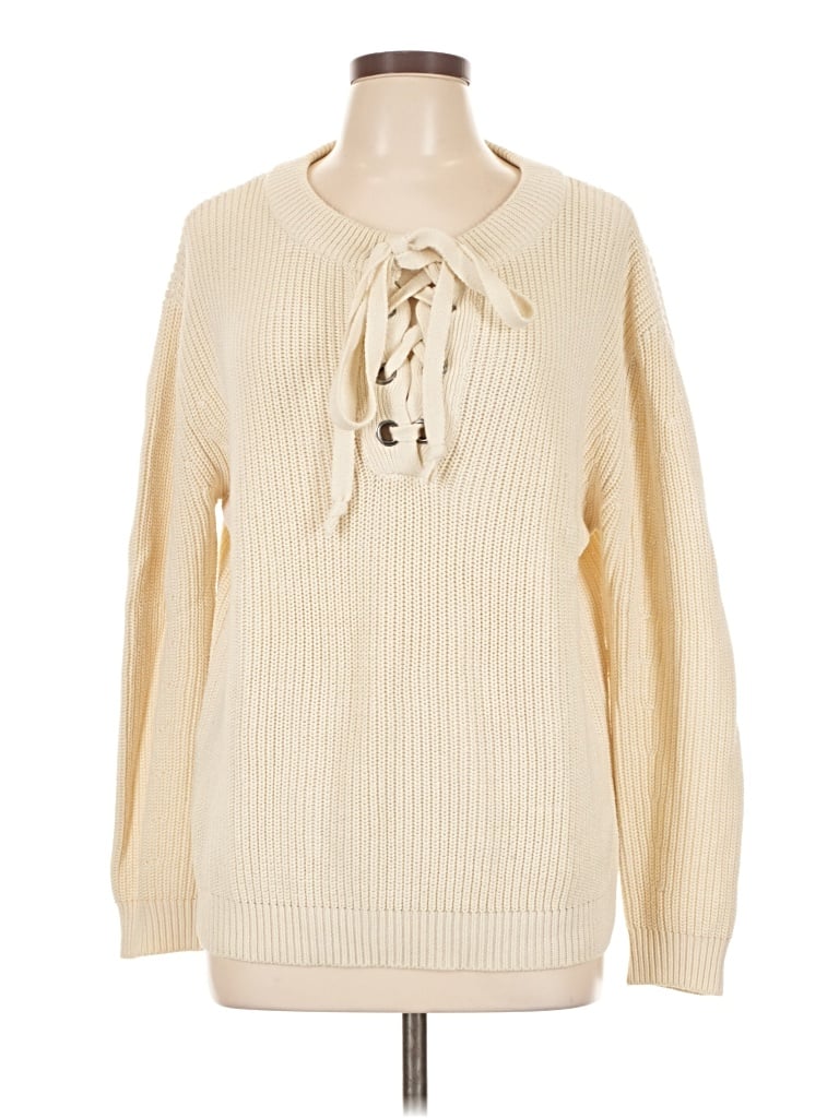 Pre-owned Joa Pullover Sweater In Ivory