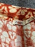 Faherty Print Orange Linen Pants Size XS - photo 7