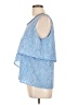 Juicy Couture 100% Polyester Blue Sleeveless Blouse Size L - photo 5