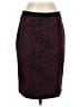 Talbots Animal Print Burgundy Casual Skirt Size 4 - photo 1