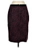 Talbots Animal Print Burgundy Casual Skirt Size 4 - photo 2
