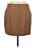 Babaton Solid Tan Brown Wool Skirt Size 8 - photo 2