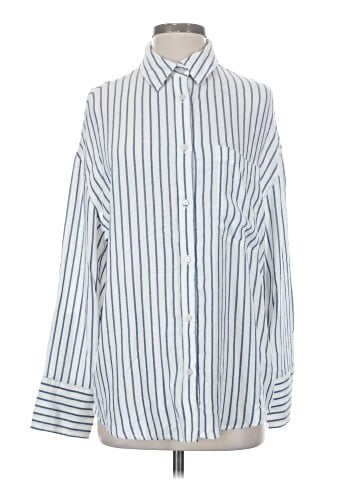 American Eagle Outfitters Long Sleeve Button-Down Shirt (view 1)