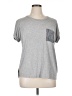 Bobeau Tweed Silver Short Sleeve T-Shirt Size XL - photo 1