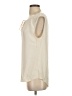 Theory 100% Silk Ivory Sleeveless Silk Top Size P (petite) - photo 5
