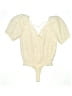 ASTR The Label 100% Polyester Ivory Short Sleeve Blouse Size S - photo 2