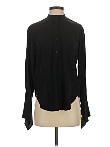 Rag & Bone Long Sleeve Silk Top (view 1)