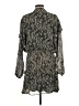 Aqua 100% Polyester Animal Print Gray Casual Dress Size L - photo 2
