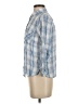 Assorted Brands 100% Rayon Plaid Blue 3/4 Sleeve Button-Down Shirt Size S - photo 5