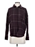 ASTR The Label Plaid Burgundy Long Sleeve Blouse Size XS - photo 1
