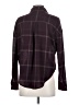 ASTR The Label Plaid Burgundy Long Sleeve Blouse Size XS - photo 2