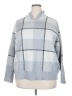 RACHEL Rachel Roy Plaid Gray Pullover Sweater Size 3X - photo 1