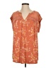 Daniel Rainn Orange Short Sleeve Henley Size 4 (estimated) - photo 1