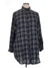 HOTOUCH Plaid Blue 3/4 Sleeve Button-Down Shirt Size XL - photo 1