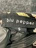Blu Pepper 100% Polyester Black Short Sleeve Blouse Size S - photo 7