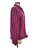Zara Burgundy Long Sleeve Button-Down Shirt Size XS - photo 4