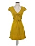étophe studios Solid Yellow Casual Dress Size S - photo 1