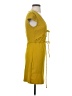 étophe studios Solid Yellow Casual Dress Size S - photo 4