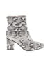Assorted Brands Silver Ivory Ankle Boots Size 7 1/2 - photo 1