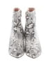 Assorted Brands Silver Ivory Ankle Boots Size 7 1/2 - photo 2