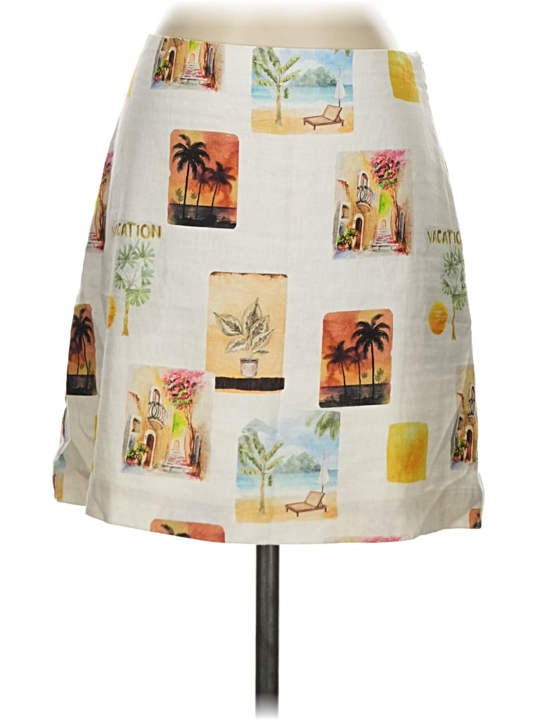 Pre-owned C&c California Casual Skirt In White