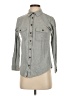 Boden Chevron-herringbone Gray Long Sleeve Button-Down Shirt Size 4 - photo 1